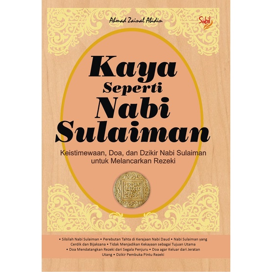 Jual Buku Kaya Seperti Nabi Sulaiman Ahmad Zainal Abidin Sabil Shopee Indonesia