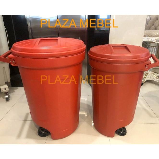 Jual Tempat Sampah Roda 120 - 180 Liter Besar Tong Kuat ( Biru / Merah ...