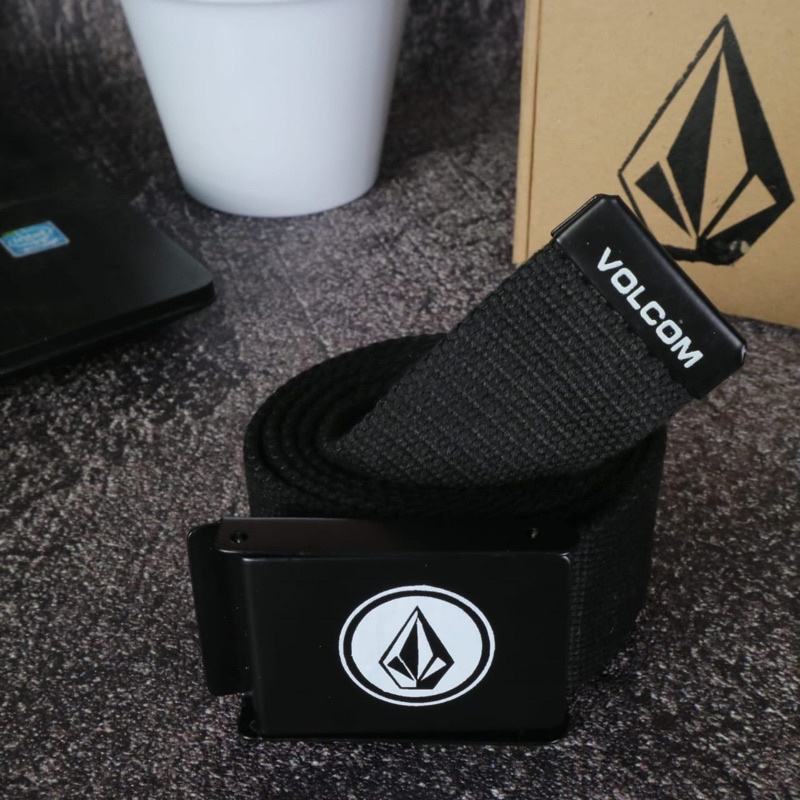 Jual Sabuk Volcom Black New Logo White Berat : 400gr Harga : 170k/Pcs ...