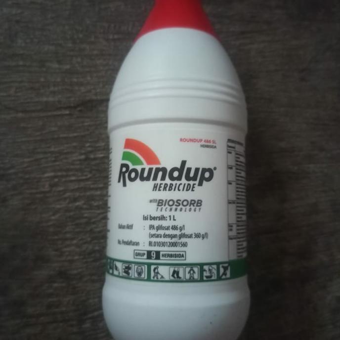 Jual ROUNDUP 486 SL HERBISIDA SISTEMIK RACUN RUMPUT 1 LITER | Shopee ...