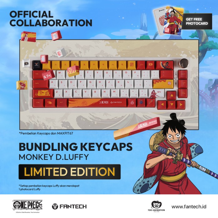 Jual Fantech One Piece Keyboard MAXFIT67 Mechanical Bundling Keycaps ...