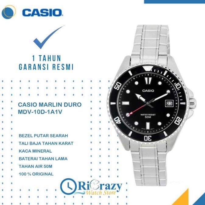 Jual Jam Tangan Pria Casio Diver Mdv D A Marlin Duro Original Garansi Apriliayani Shopee