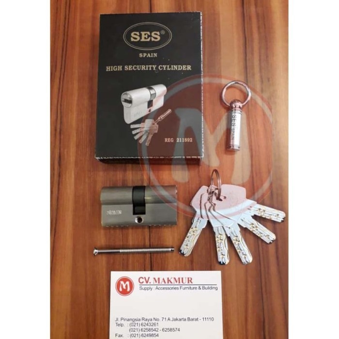 Jual Silinder SES VIP + Anak Kunci Komputer Dua Sisi Double ORIGINAL ...