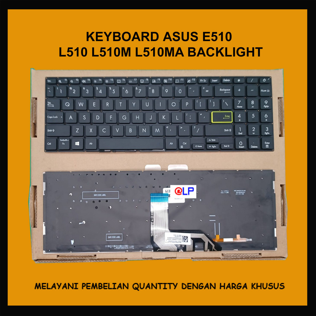 Jual Keyboard Laptop Asus E510 L510 L510m L510ma Backlite Shopee Indonesia