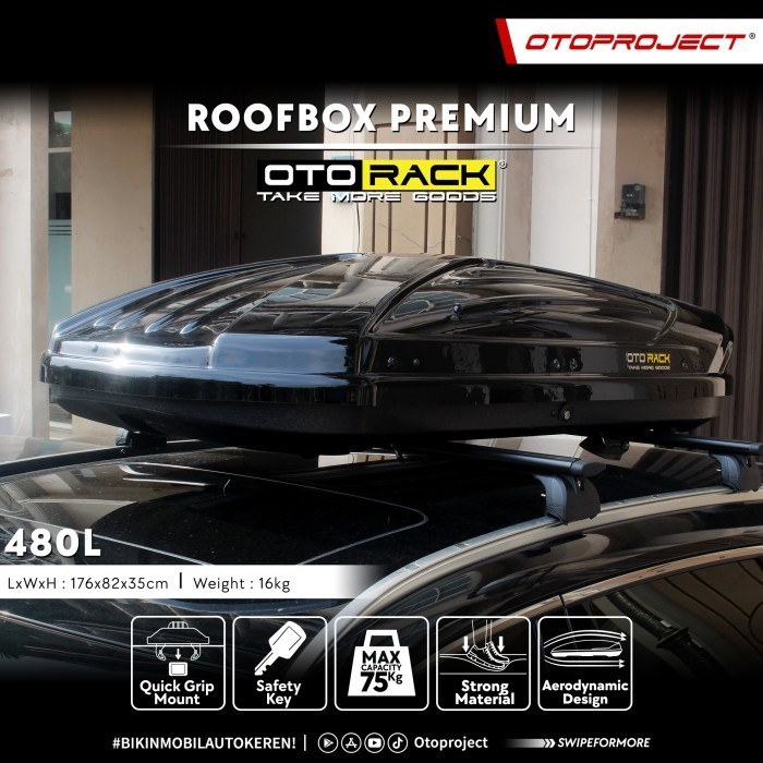Jual Roof Box Otorack Premium White Mobil Best | Shopee Indonesia