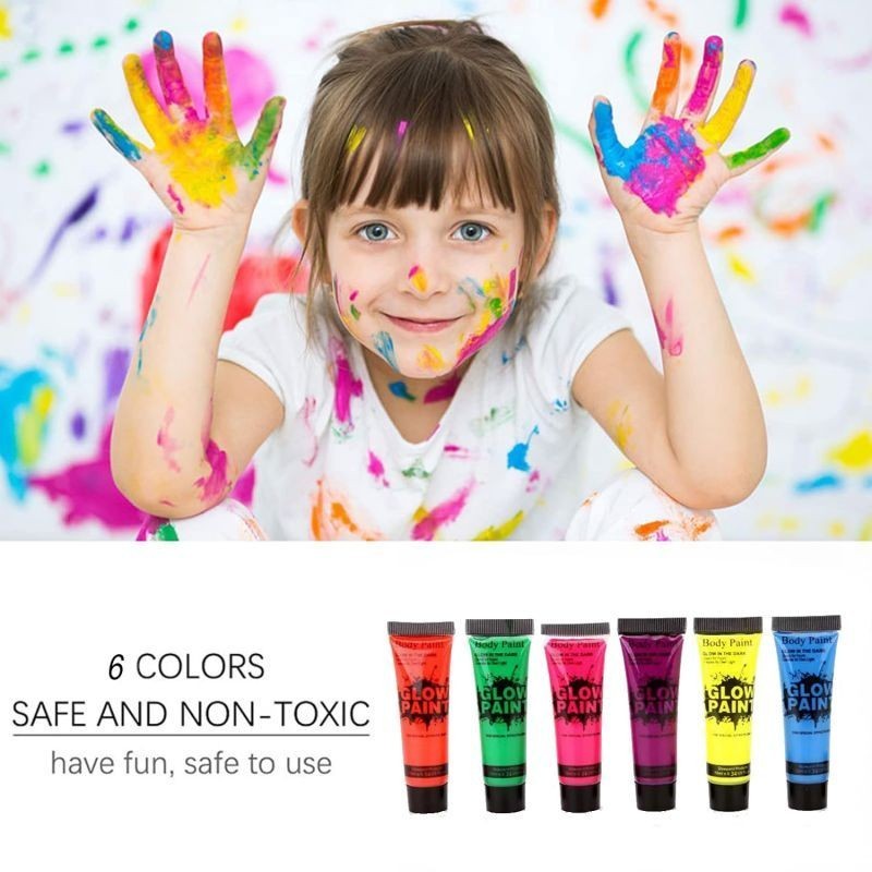 Jual 6 Warna 25ml Body Face Painting Cat Wajah Face Painting Glow In