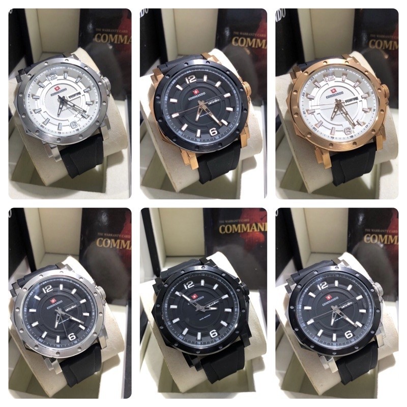 Jual JAM TANGAN PRIA COMMANDO 1180-3 GC/ CM 1180-3 GC/ COMMANDO 1180-3 ...