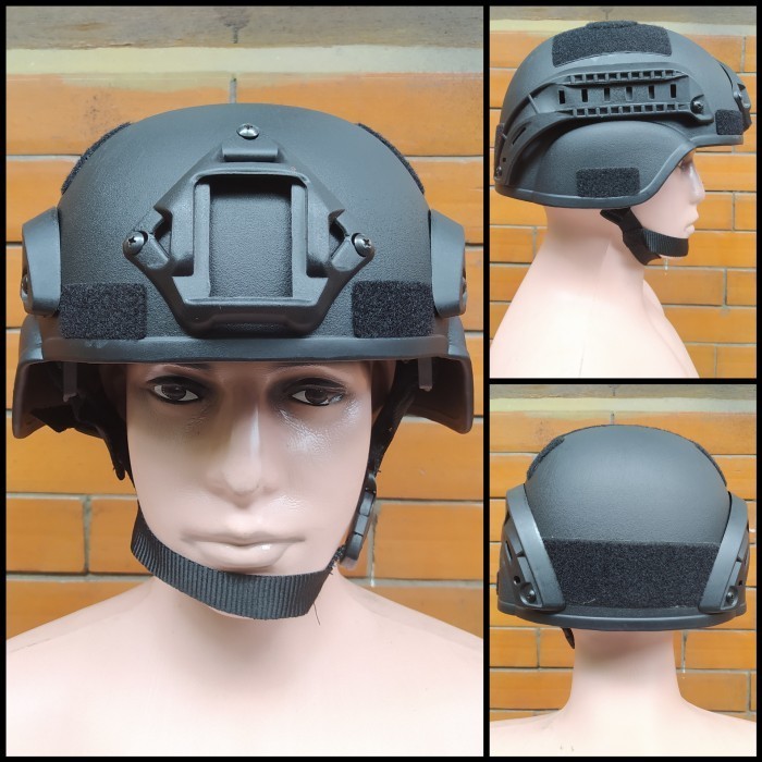 Jual Helm Tempur Taktis M88 PASGT HIGH GRADE Helmet + Rail Attachment