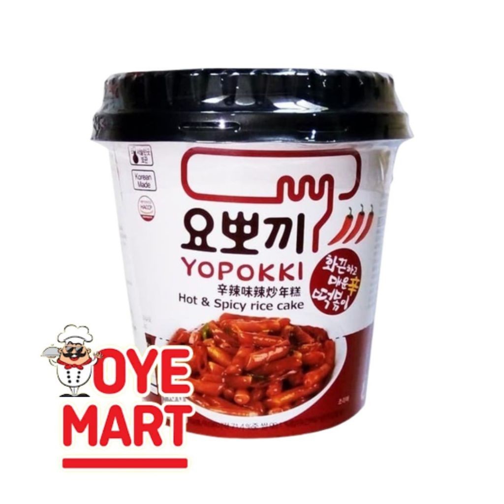 Jual YOPPOKI TOPOKKI CUP 140GR/TOPPOKI MAKANAN KHAS KOREA SPICY ...
