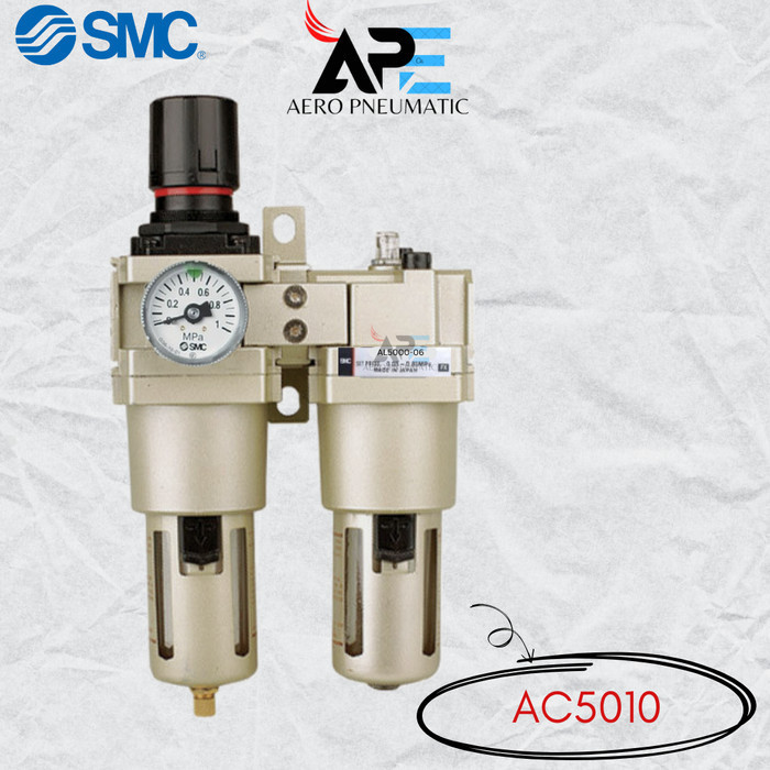 Jual Ac5010 Air Unit Filter Regulator Lubricator Smc Ac5010-06 / Ac5010 ...