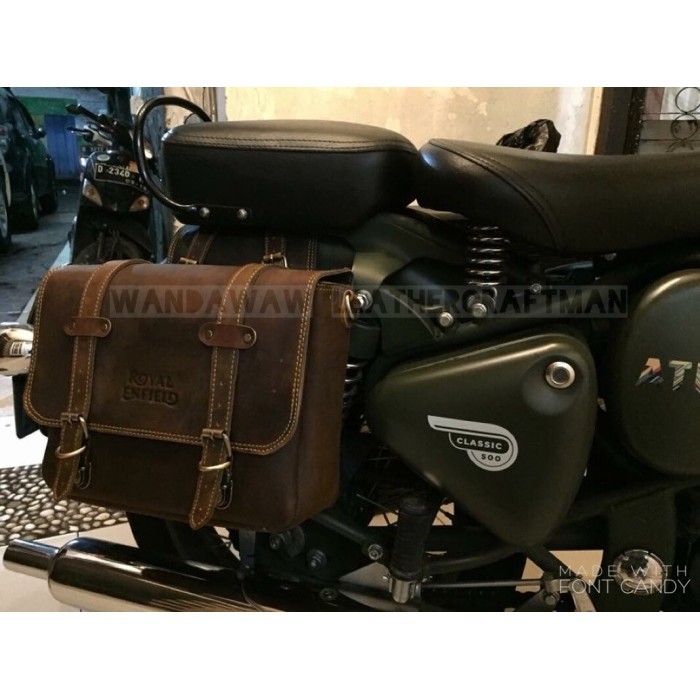 Jual Tas Motor Royal Enfield Atau Sidebag Kulit Royal Enfield Shopee Indonesia 9908