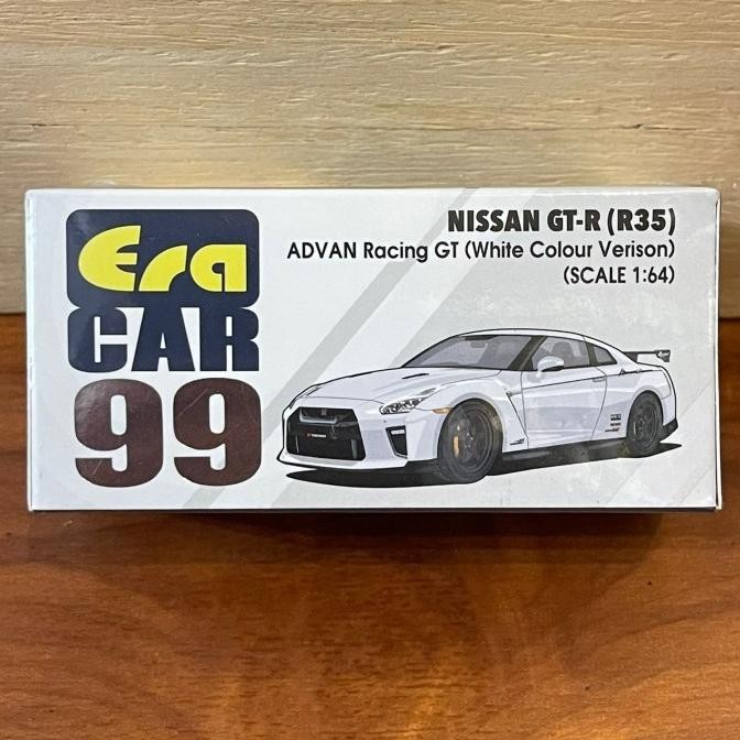 Era Nissan GT-R R35 Advan Racing GT Bianco - Modello In Diecast 1/64 Edizione Limitata 960 Pezzi