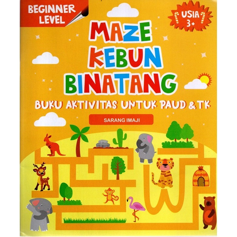 Jual Maze Hewan Di Kebun Binatang, Buku Aktivitas Untuk Paud & Tk ...