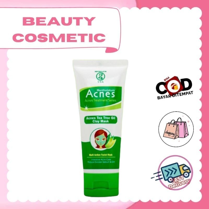 Jual Acnes Treatment Series Tea Tree Oil Clay Mask 50g Shopee Indonesia