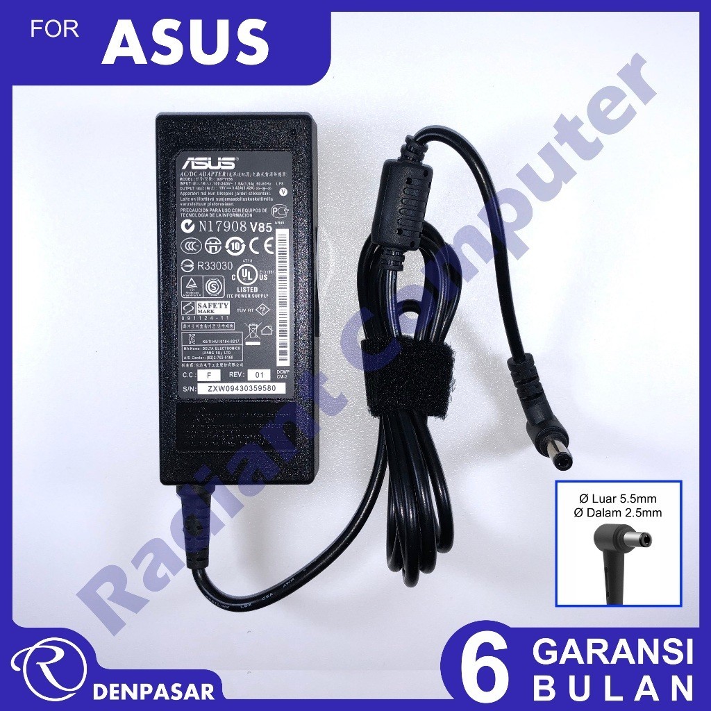 PLACA POWER C/FLAT NOTEBOOK ASUS X44C – Rei do Notebook