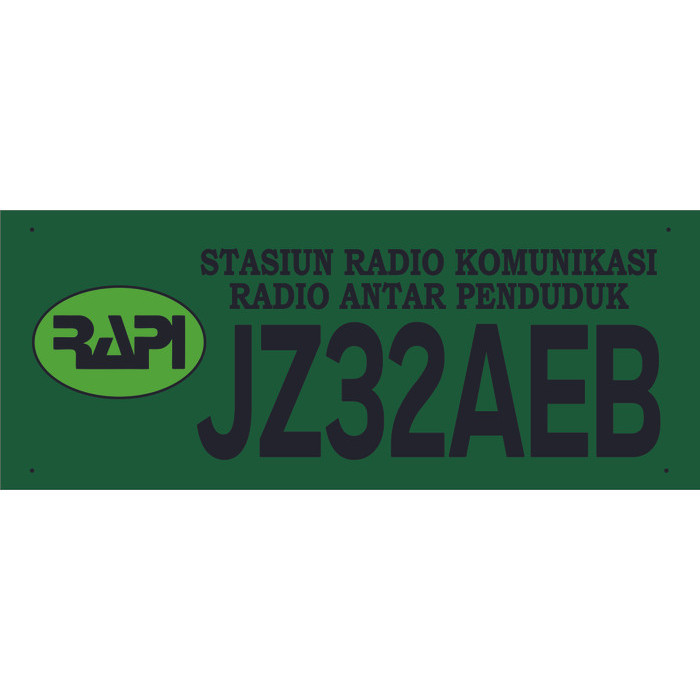 Jual Papan Callsign Rapi/Orari - Akrilik - Standar Permen - 50 X 20 Cm ...