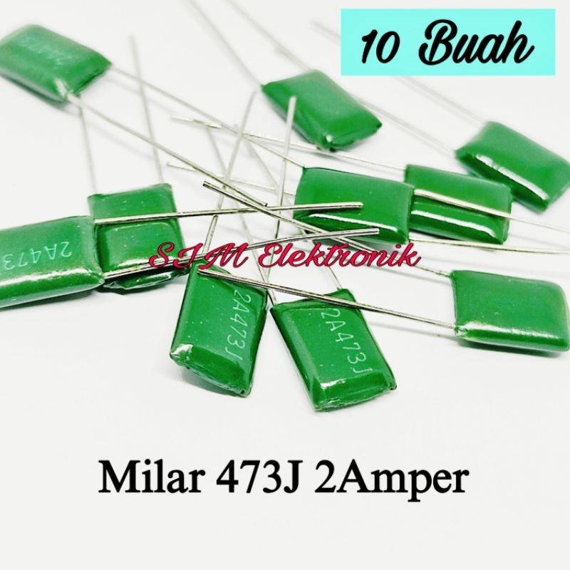 Jual Kapasitor Milar 473J 2A Capacitor mylar 473 J 2 Amper (10 pcs ...