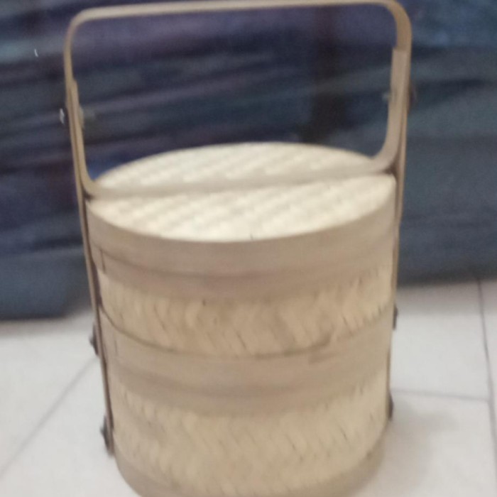 Jual Sokase / Hampers / Rantang Bambu 2Susun 20Cm | Shopee Indonesia