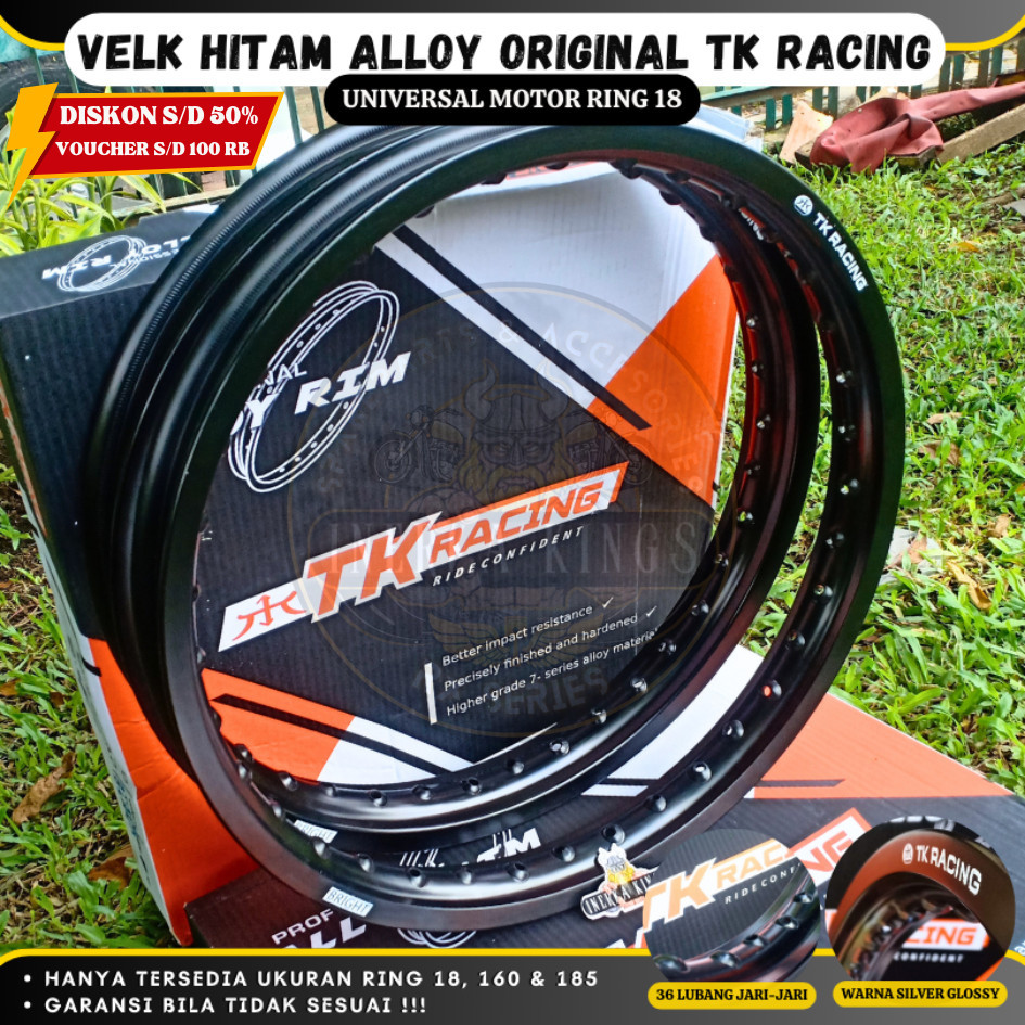 Jual Velg Velk Ring Ukuran Warna Hitam Doff Hole