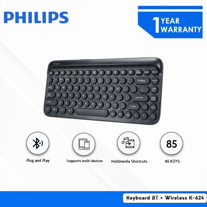 Jual Philips Keyard + Wireless Multi-Device K624 | Shopee Indonesia