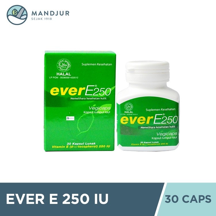 Jual Ever E 250 Iu 30 Kapsul Suplemen Vitamin E Untuk Kesehatan Kulit Shopee Indonesia 9523