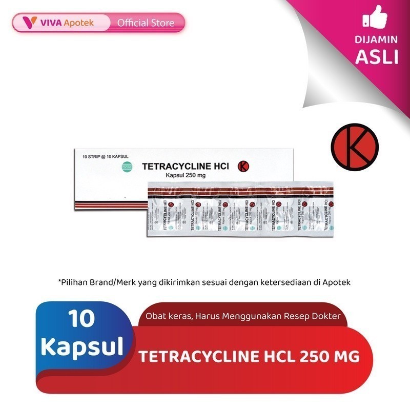 Jual Tetracycline Hcl Mg Infeksi Bakteri Antibiotik Kapsul