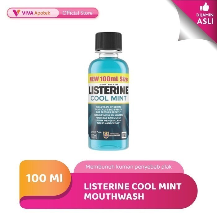 Jual Listerine Cool Mint Antiseptic Mouthwash / Obat Kumur (100 ml ...