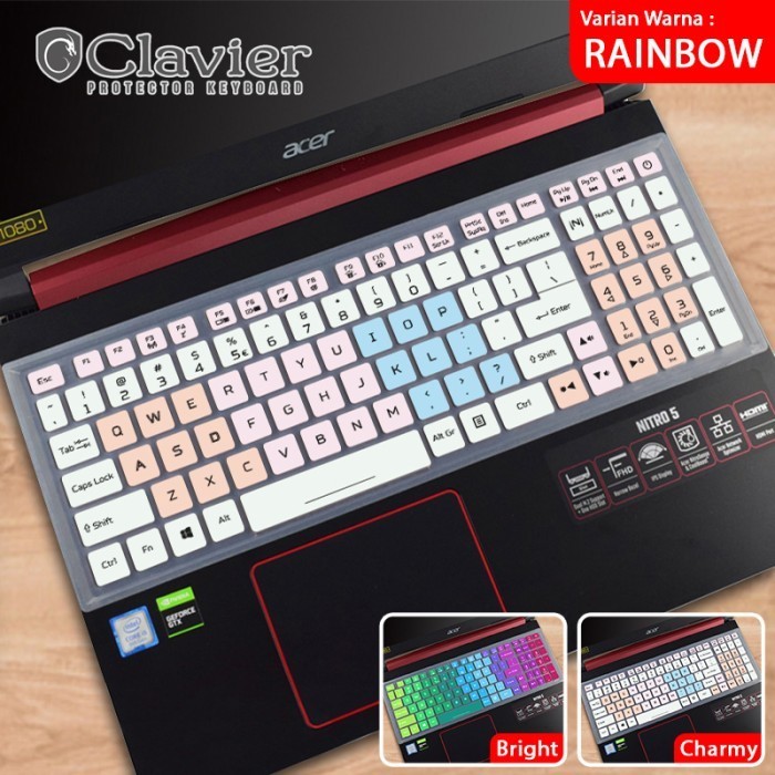 Keyboard Cover For Acer Nitro 5, Nitro 7, Predator Helios 300 - Clear Silicone Protector (US Layout)