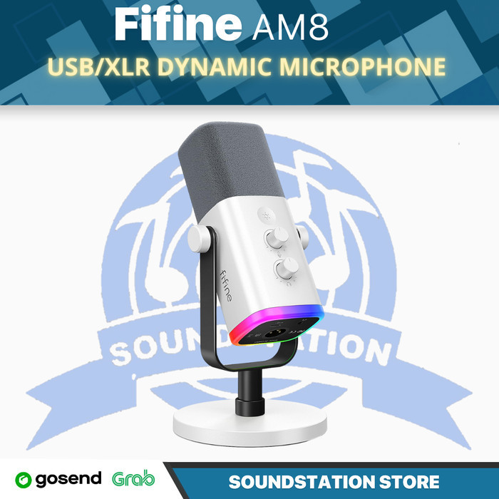 Jual Fifine Ampligame Am8 Usb/Xlr Dynamic Microphone For Streaming ...