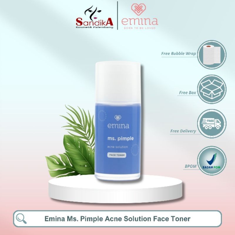 Jual Emina Ms.Pimple Acne Solution Face Toner 100 ML | Shopee Indonesia