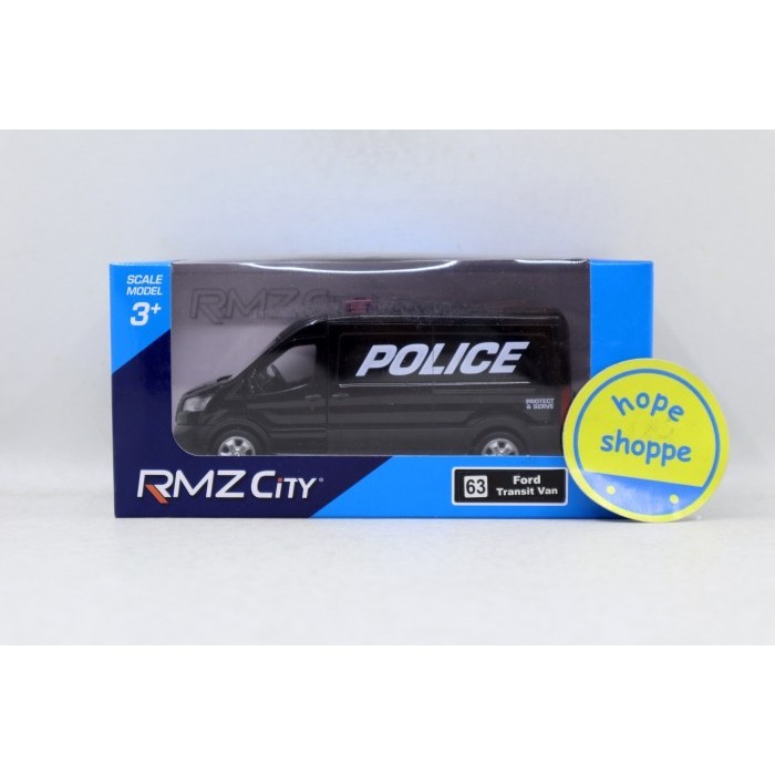 Jual Diecast RMZ City No 63 Ford Transit Van Police Car PB Original ...