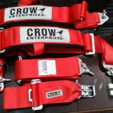 Jual SEAT BELT 5 POINT CROW WARNA MERAH DAN HITAM | Shopee Indonesia