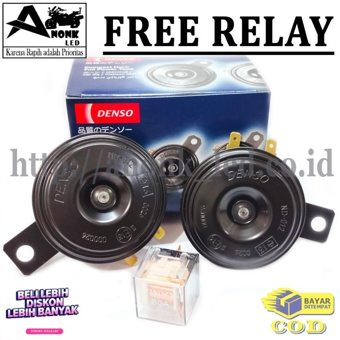 Jual Promo Klakson Denso Disc Klakson Motor Suara Mobil Denso Free Relay Hemat Shopee