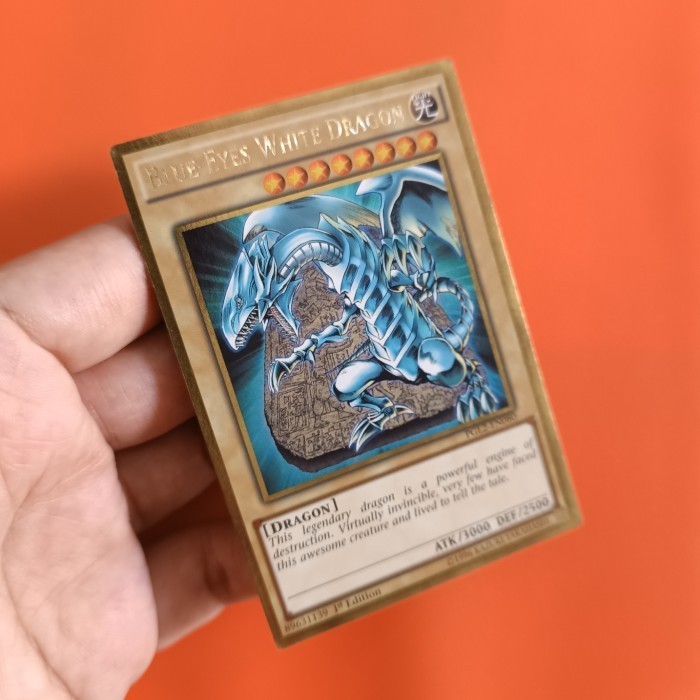 Jual BlueEyes White Dragon Gold Rare Kartu Yugioh Original Konami