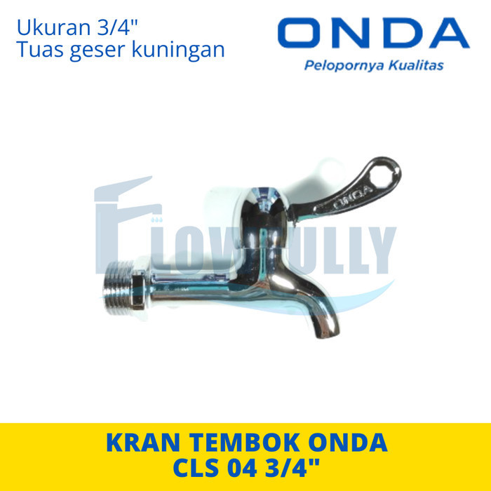 Jual CLS 04 3/4 Inch ONDA KRAN AIR TEMBOK KAMAR MANDI TAMAN | Shopee ...