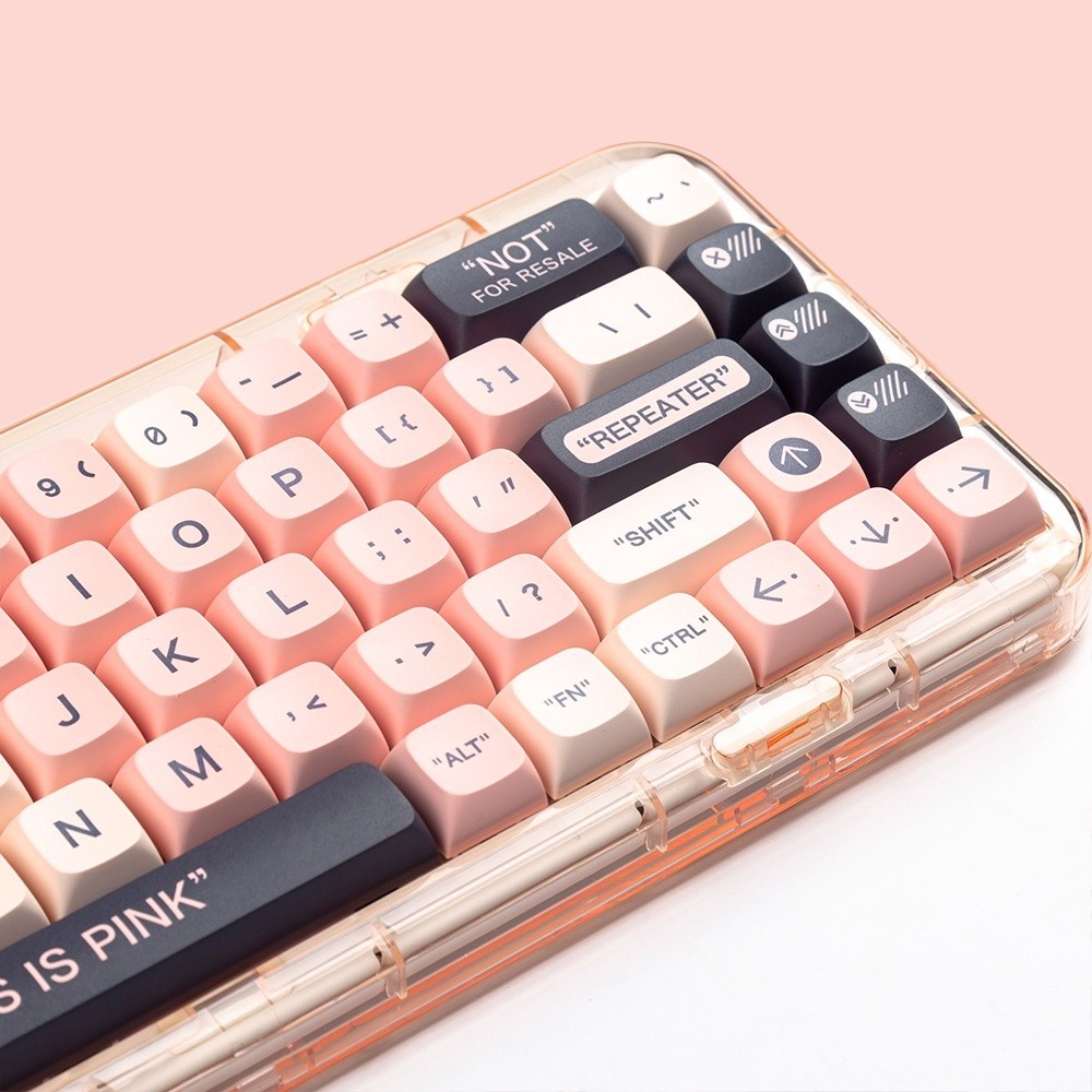 Jual Dye-Sub Pink Plastics Keycaps 140keys/Set XDA Profil Diy Kustom ...