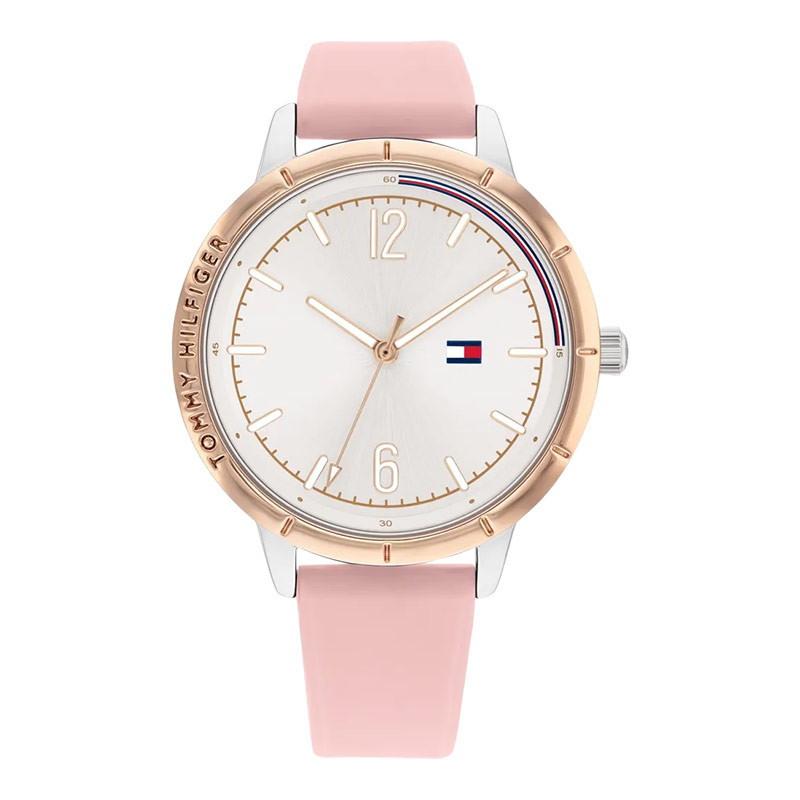 Jual Jam Tangan Wanita Tommy Hilfiger 1782562 Silver Dial Pink Silicone Strap Shopee Indonesia