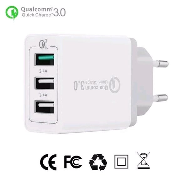 Jual Tc Travel Charger Qualcomm 3.0 Ori Fast Charging | Shopee Indonesia