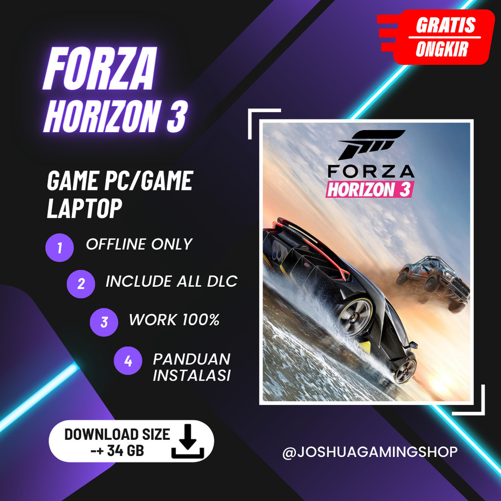 Jual Forza Horizon 3 PC Game Shopee Indonesia
