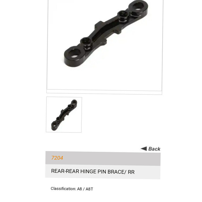 LOSI Adjustable Hinge Pin Brace Inserts – Für 8B, 8T, 8X, 8XE RC-Modelle
