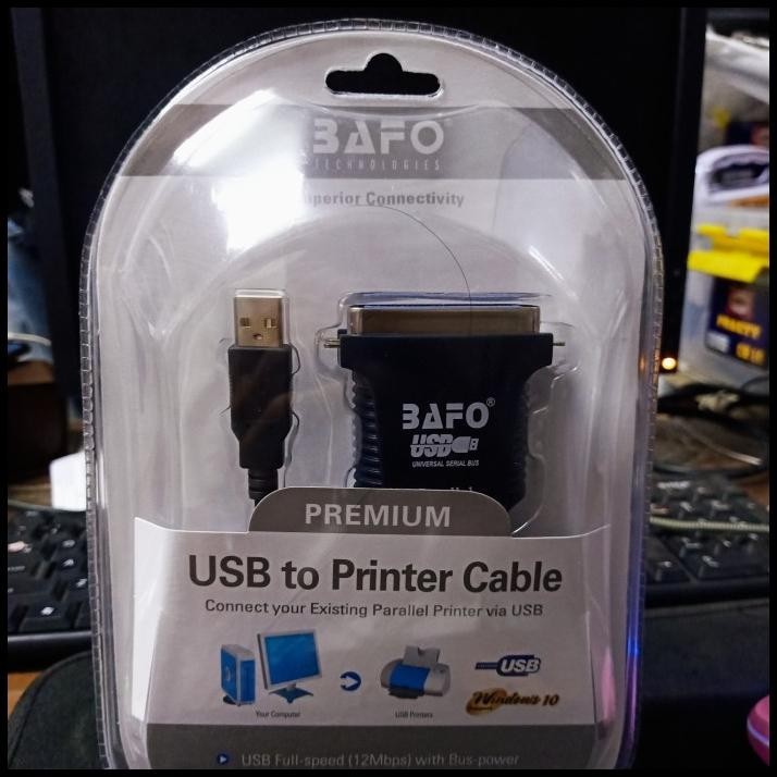 Jual TERMURAH BAFO USB TO LPT PARALLEL BAFO DB 25 PIN PRINTER CABLE