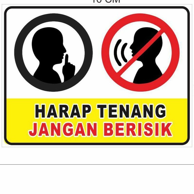 Jual stiker Harap Tenang Jangan Berisik | Shopee Indonesia