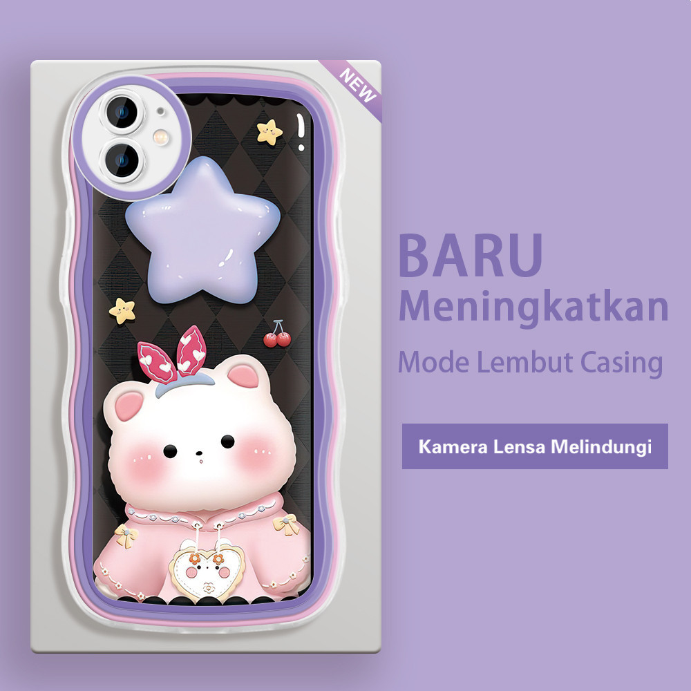 Jual Apple iPhone 12 13 14 Plus Mini Pro Max Casing Ponsel Pola CUTE