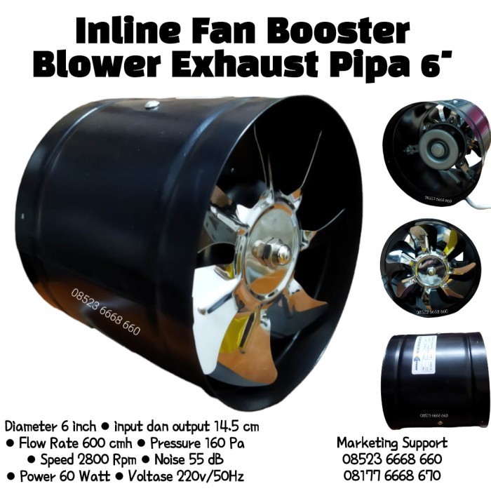 Jual Inline Fan, Booster Blower, Exhaust Pipa 220V | Shopee Indonesia