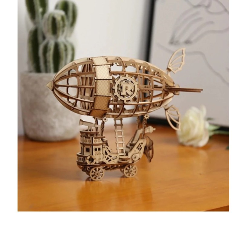 Jual Kapal Udara Zeppelin Airship 3D Wood Craft Puzzle Kit Robotime ...
