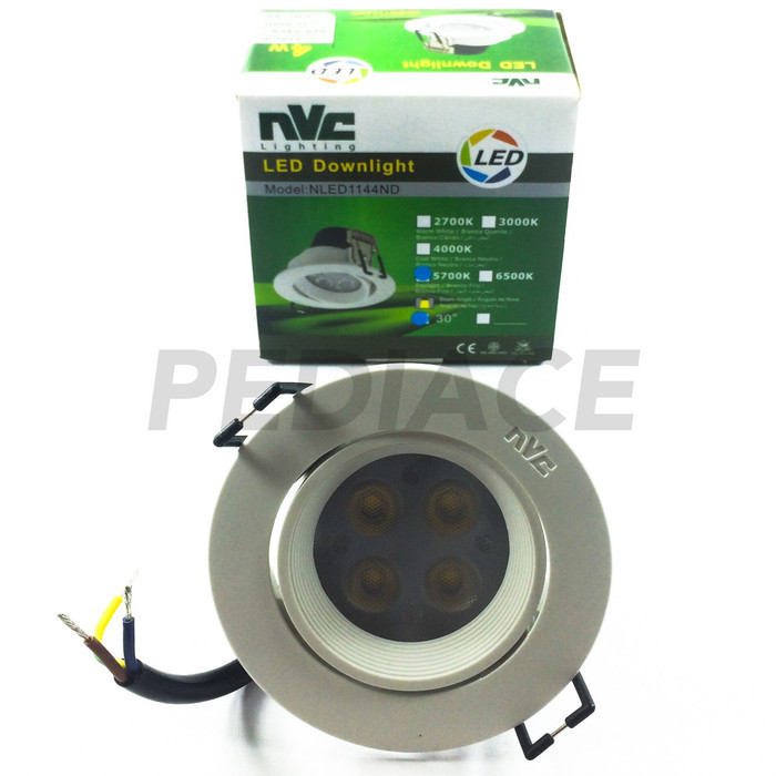 Jual Lampu Downlight Led Inw Sorot Nvc W Watt Mata Putih K Shopee Indonesia