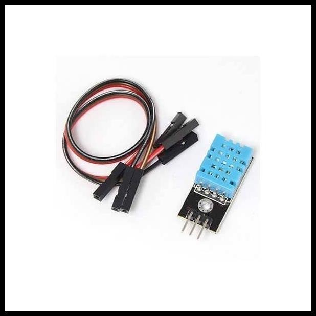 Jual TERBARU MODUL DHT11 SENSOR SUHU DAN KELEMBAPAN FREE KABEL JUMPER ...