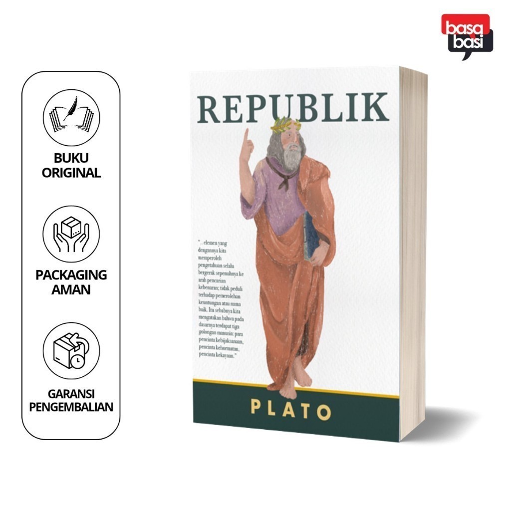 Halaman judul manuskrip Republic Plato
