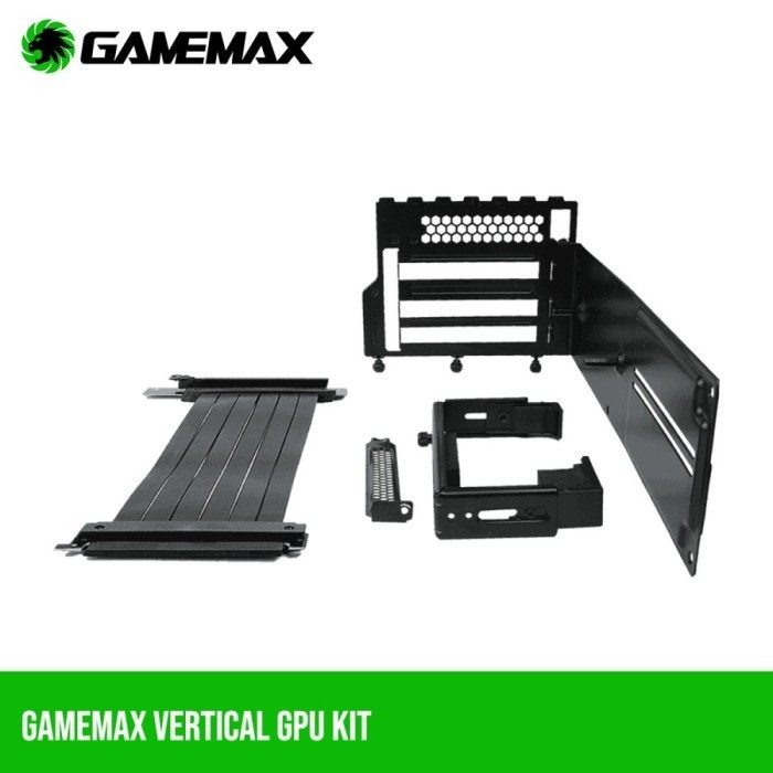 Jual Gamemax Vertical Gpu Kit With Riser Cable And Vga Gpu Holder ...