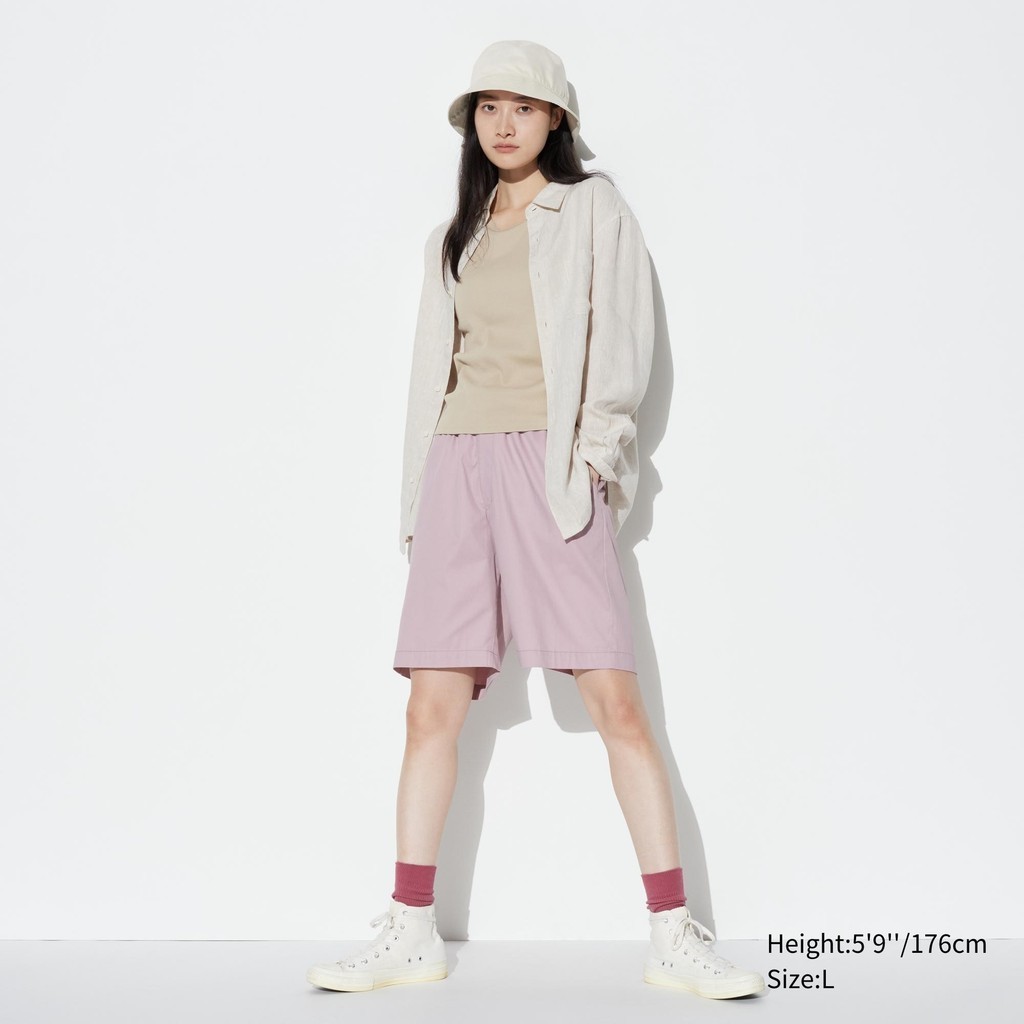 Jual Uniqlo Celana Pendek Rileks Dry Stretch | Shopee Indonesia